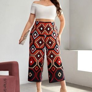 NEW PLUS GEO PRINT WIDE LEG SIZE 20W